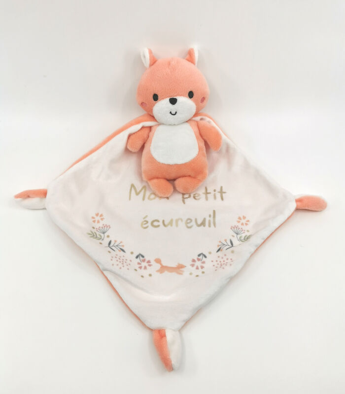  - comforter mon petit ecureuil squirrel orange white 30 cm 